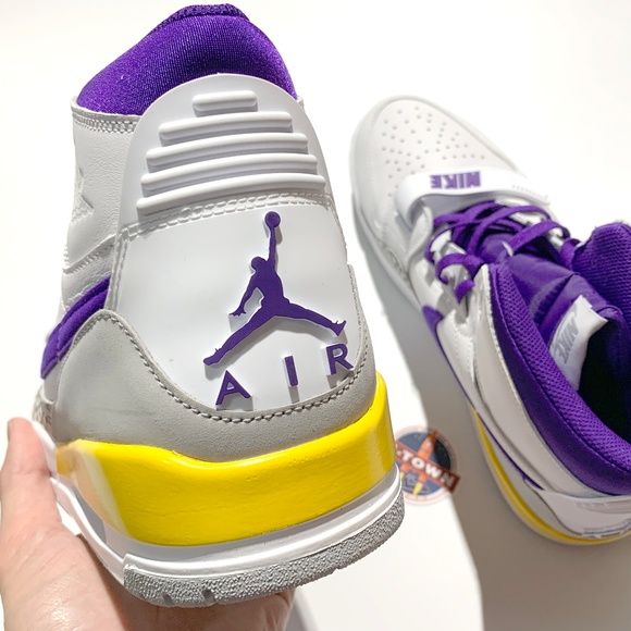 💜Air Jordan Legacy 312 L.A Lakers Men's size 12💛 - Picture 7 of 8
